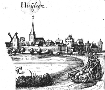 wGezicht op Huissen 1660 (H. Feldmann)
